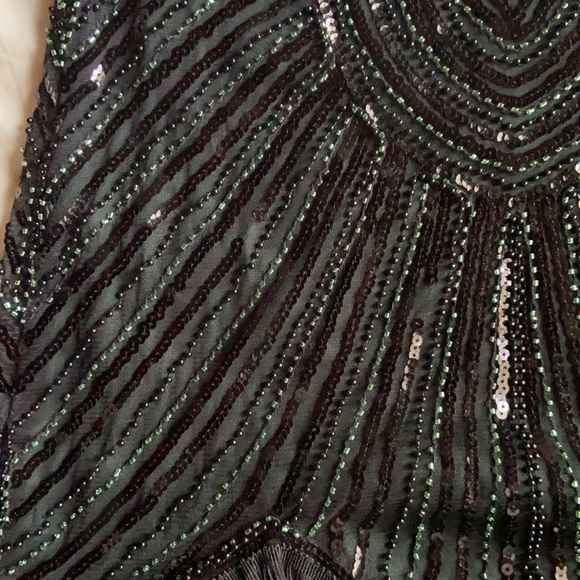 1920’s flapper sequined flapper dress with fringe. Good condition size xs/s - Picture 8 of 9